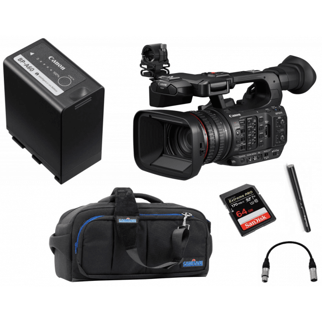 Canon XF605 UHD 4K HDR Pro Camcorder package D