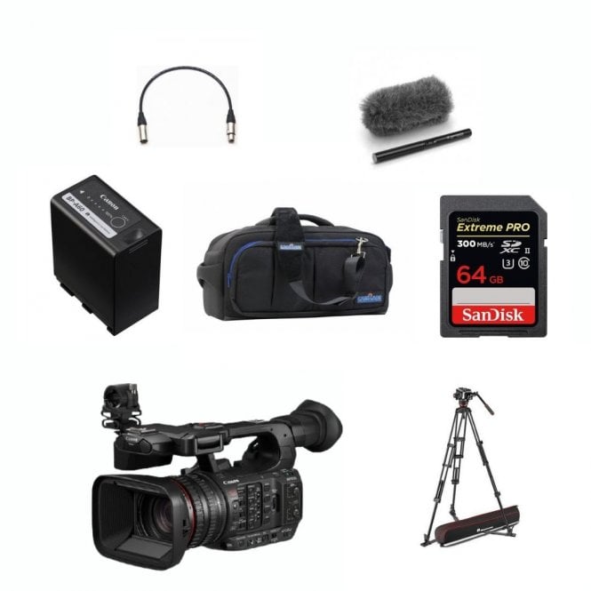 Canon XF605 UHD 4K HDR Pro Camcorder package E