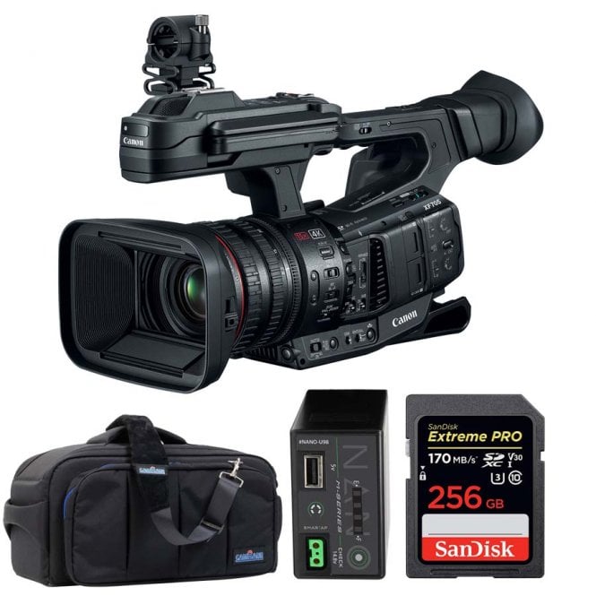 Canon XF705 4k Camcorder package c