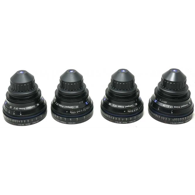 Carl Zeiss  CP2 T2.1 4x lens set - 28, 35, 50 & 85mm, used