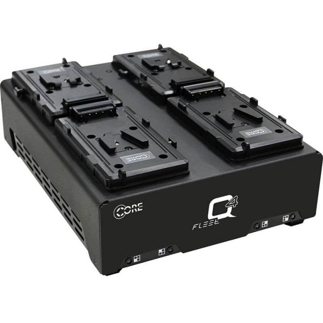 Core SWX CORE-FLEET-Q4S Four Position V-Mt Fast Simultaneous Li-Ion Charger - Charges four 98wh battery packs in 2.5hrs