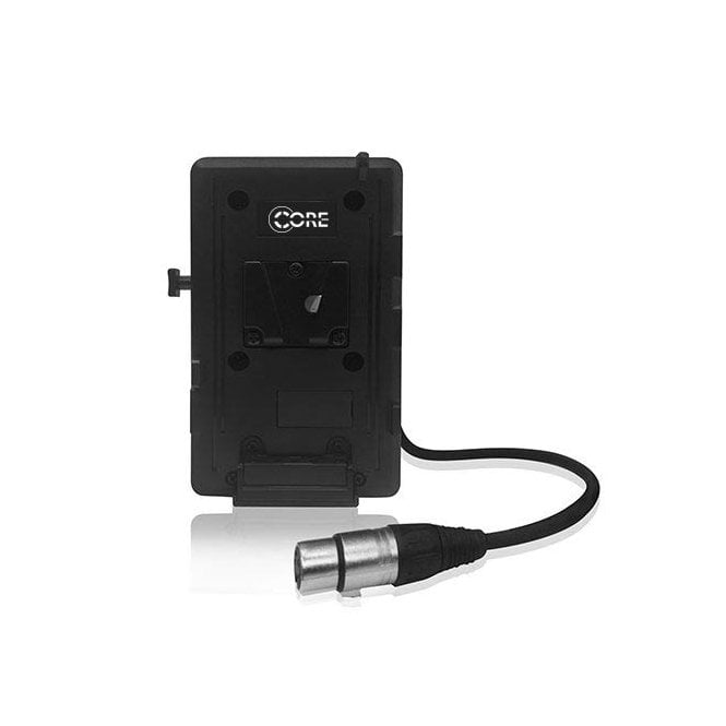 Core SWX CORE-GPS-2PTX-VB VoltBridge Enabled V-Mount Plate 2 Powertaps and 4-pin XLR output for LED Panel Lights with XLR Power Input