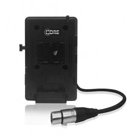 CORE-GPS-2PTX-VB VoltBridge Enabled V-Mount Plate 2 Powertaps and 4-pin XLR output for LED Panel Lights with XLR Power Input