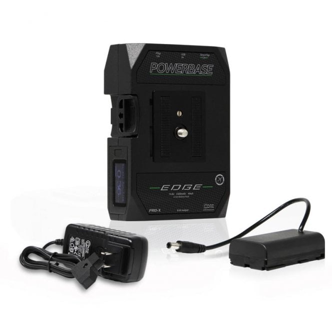Core SWX CORE-PBE-S PowerBase EDGE Small Form Cine V-Mount Battery Pack 49wh 14.8v with Sony L-Series Battery Cable