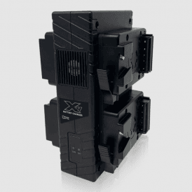 CoreSWX Compact V-mount 4-position Fast Charger. 4hrs charger for four 98wh packs.