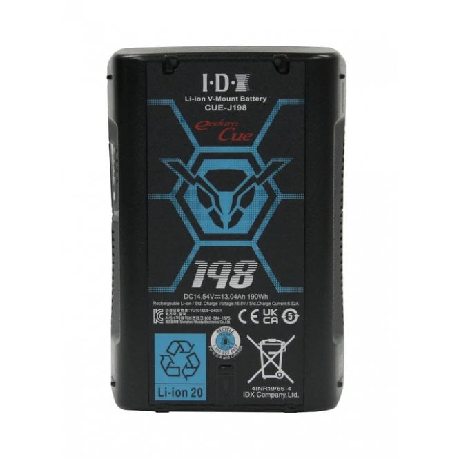 CUE-J198 Batteries and VL-4X Charger with 4 pin XLR DC output (90W)