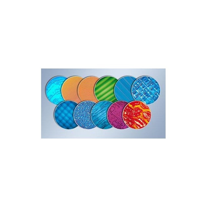 Dedolight DFX400T2-O Structure effect glass filter Groove orange dia. 100mm for DP400U imager projection attachment.