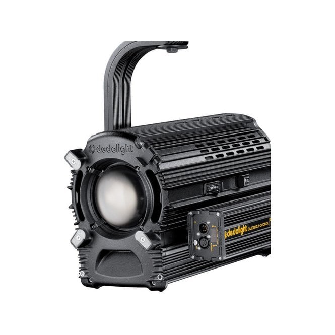 Dedolight DLED12-D-DMX Focusing LED light head, daylight incl. DMX power supply and AC power cable
