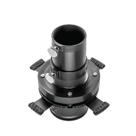 DP2S-0 Projection attachment with built-in framing shutter blades for DLED2 and DLED3 LED light heads.