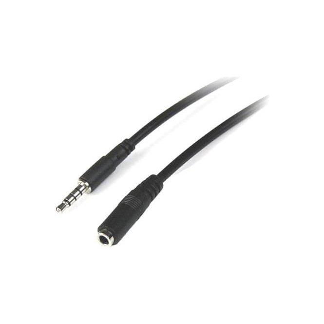 Digibroadcast 1m 3.5mm 4 Pole TRRS male to female audio headset extension AV cable