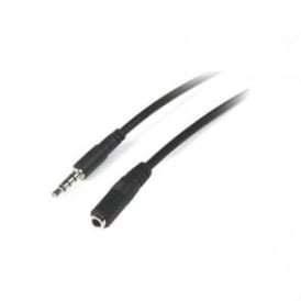 1m 3.5mm 4 Pole TRRS male to female audio headset extension AV cable