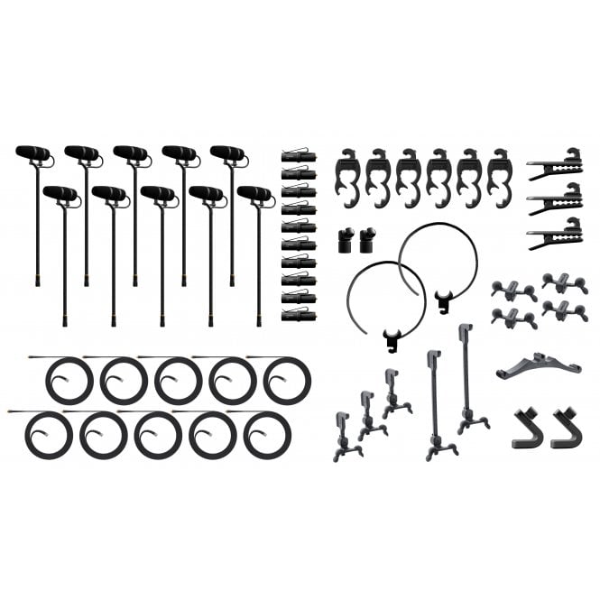 DPA 4099 Rock Touring Kit, 10 Mics and Accessories, Extreme SPL
