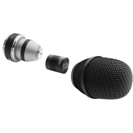 d:facto 4018VL Linear Supercardioid Mic, SL1 Adapter (Shure/Sony/Lectrosonics/Line6), Black