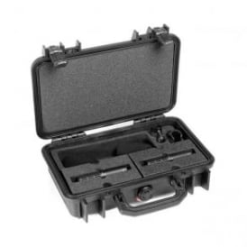 ST2011C, ST2011 C, ST2011-C, ST2011/C Stereo Pair w. 2 x 2011C, Clips, Windscreens in Peli Case