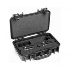 ST4006C, ST4006, C ST4006-C, ST4006/C  Stereo Pair w. 2 x 4006C, Clips, Windscreens in Peli Case