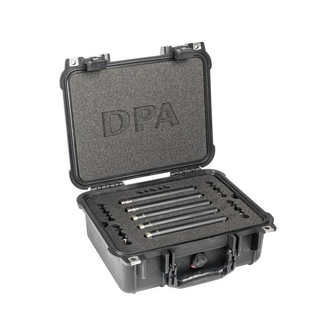 DPA Surround Kit with 3 x 4006A 2 x 4011A Clips Windscreens in Peli Case