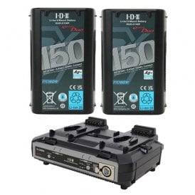 DUO-C150P Batteries and VL-2000S Simultaneous Charger Kit 