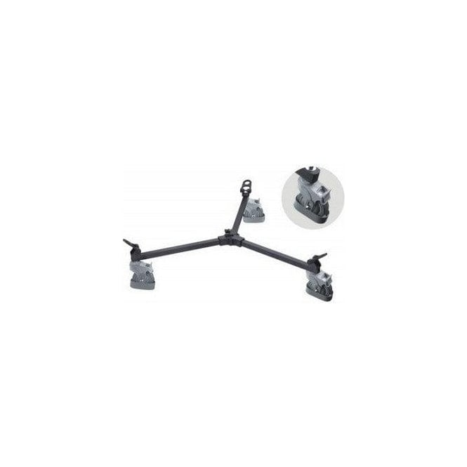 E-Image EI-7004B Aluminium tripod dolly with castor wheels and cable guards