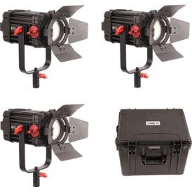 F-100W-3KIT 3 Pcs CAME-TV Boltzen 100w Fresnel Focusable LED Daylight Kit