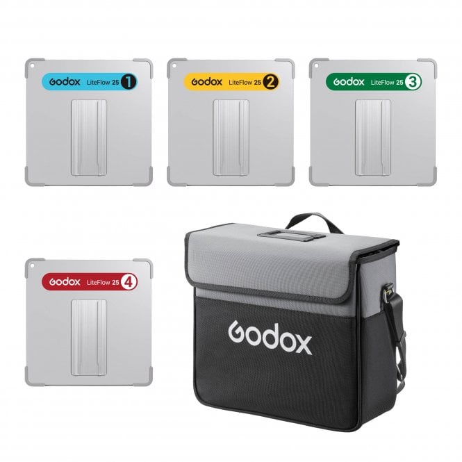 Godox KNOWLED LiteFlow25 25x25cm Cine Light Reflector Panel Kit
