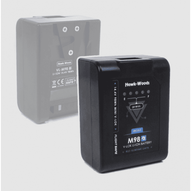 Hawk-Woods 14.4V 98Wh mini V-Lok Data Lithium-Ion Battery - self resetting