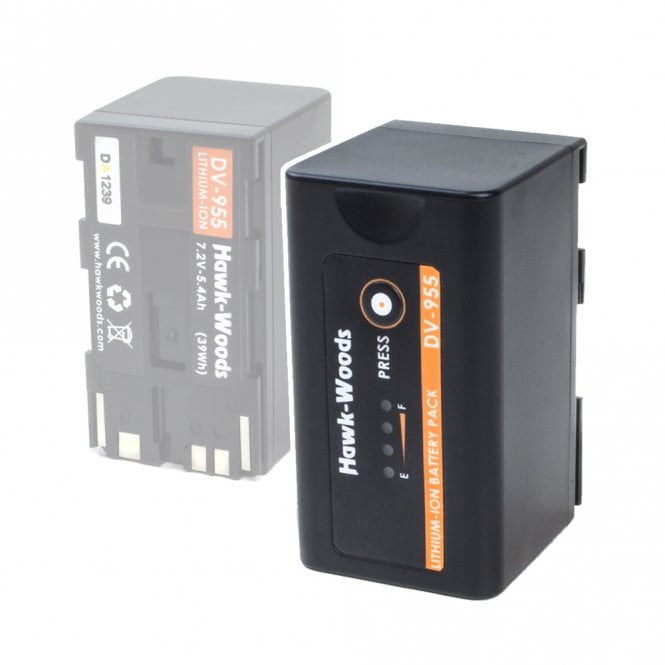 Hawk-Woods DV-955 7.2v 5400mAh Canon BP-955 Replacement Battery