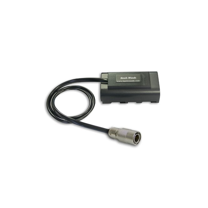 Hawk-Woods LR-06 Hirose 4-pin Male to Sony NPF Dummy Battery 8V