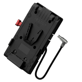 UNIX-0BL V-Mount Battery Plate with 3x D-Tap 1x USB 1x 50cm 2-pin FGG.0B.302 cable (RA)