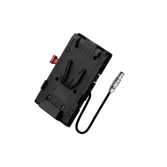 HedBox UNIX-1B4 V-Mount Battery Plate with 3x D-Tap 1x USB 1x 50cm 4-pin FGK.1B.304 cable