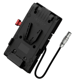 UNIX-1B4 V-Mount Battery Plate with 3x D-Tap 1x USB 1x 50cm 4-pin FGK.1B.304 cable