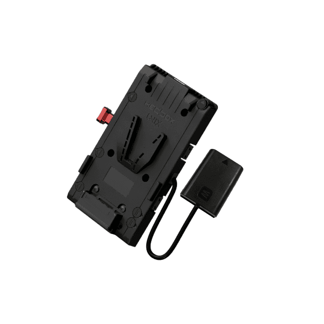 HedBox UNIX-FW50 V-Mount Battery Plate with 3x D-Tap 1x USB 1x 50cm cable to Sony FW50 Adapter