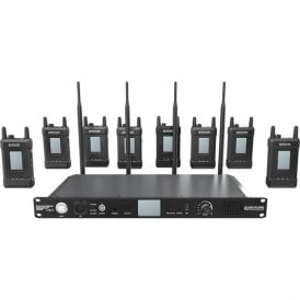 HL-SYSCOM-1000T-8B Syscom 1000T Full Duplex Wireless Intercom System with 8 Belt Packs