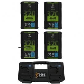 HV-320B Batteries and BL-4SX 4Ch Simultaneous B-Mount Charger