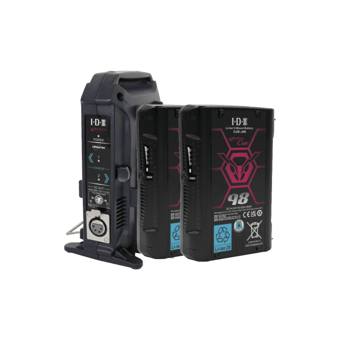 IDX  2x CUE-J98 With FREE VL-2X Charger