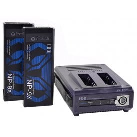 IDX 2x NP-9X Battery Kit W/Charger & AC