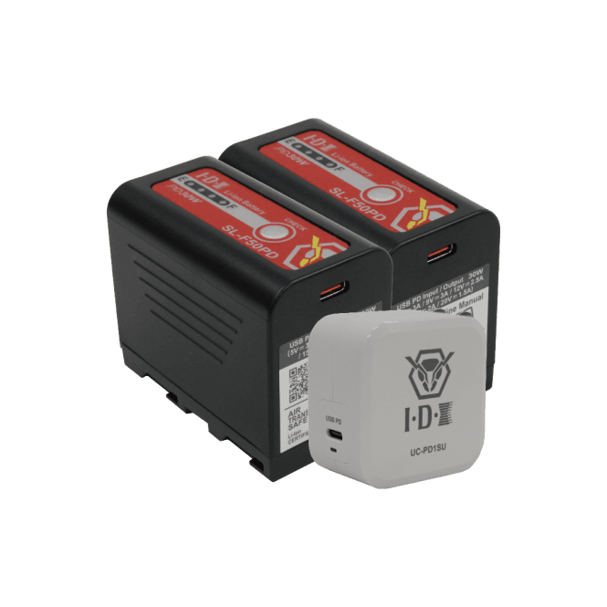 IDX  2x SL-F50/PD With FREE UC-PD1SU Charger