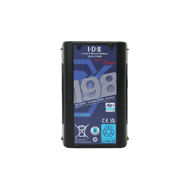 IDX DUO-C198P (193Wh High-Load Li-Ion V-Mount Battery w 2x D-Tap and USB-PD)