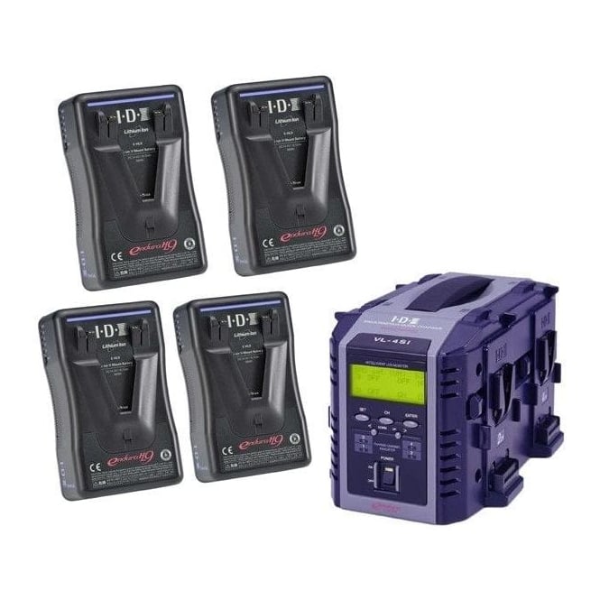 IDX EP-9/4Si 4 x ENDURA-HL9 Batteries, 1 x VL-4Si Charger with Intelligent Display