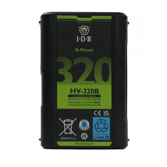 IDX HV-320B Batteries with UC-PD3 USB-C Charger