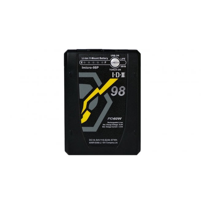 IDX Imicro-98P Li-Ion V-Mount Battery with UC-PD3 USB PD Charger