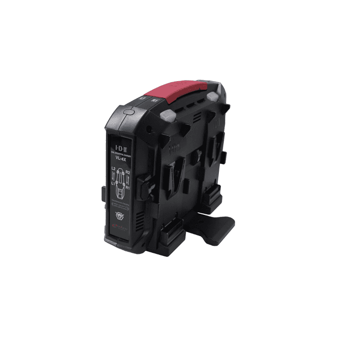 IDX VL-4X System Technology VL-4X 4-Channel V-Mount Charger with Power Supply