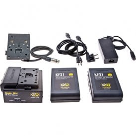 Kino-Flo KF21 Nimh Block Battery System - With 2x Battery, Charger And Mount