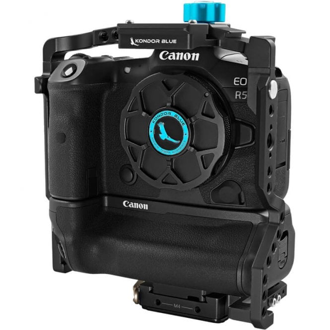 Kondor Blue canon r5/r6/r cage with batttery grip- without top handle (black)