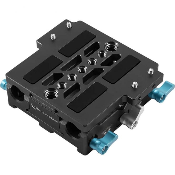 Kondor Blue lws arri bridge plate with riser for arri alexa mini- black