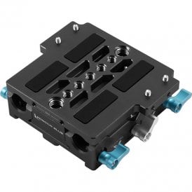 lws arri bridge plate with riser for arri alexa mini- black