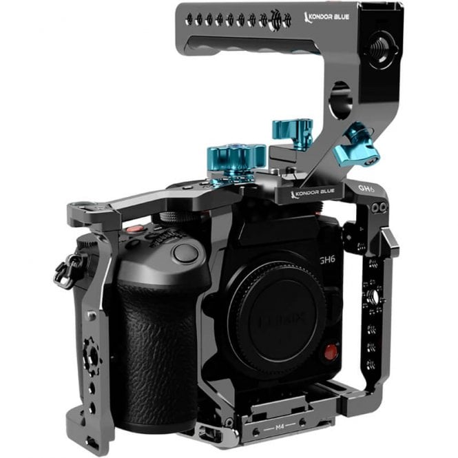 Kondor Blue panasonic lumix gh6 cage- with top handle (space grey)