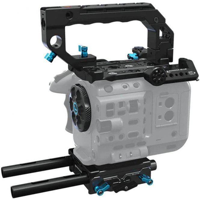 Kondor Blue  Sony FX6 Cage System - Base Rig - Raven Black