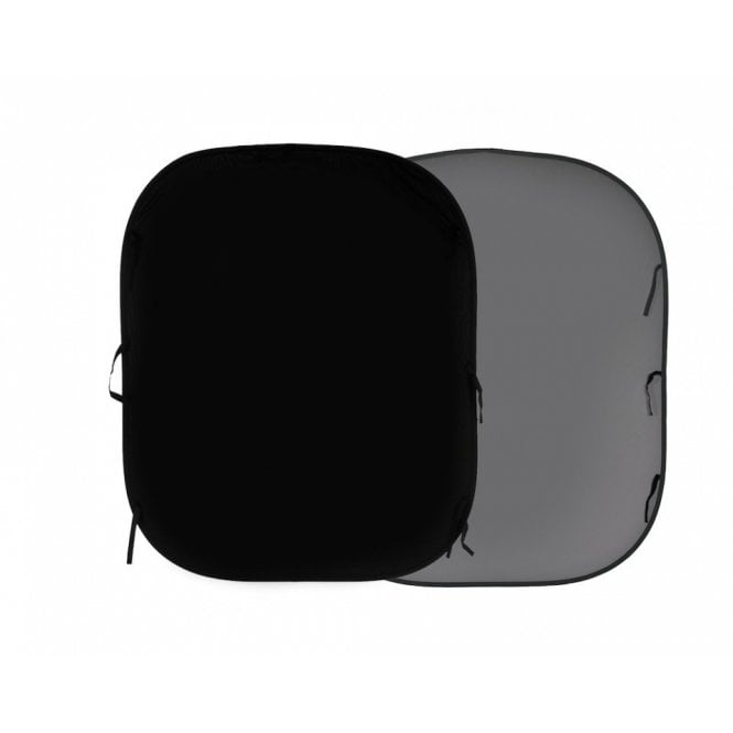 Lastolite Plain Collapsible 1.5 x 1.8m Black/Mid Grey