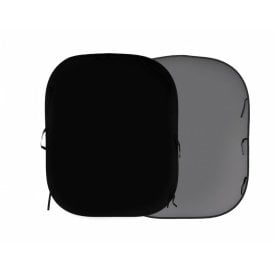 Plain Collapsible 1.5 x 1.8m Black/Mid Grey