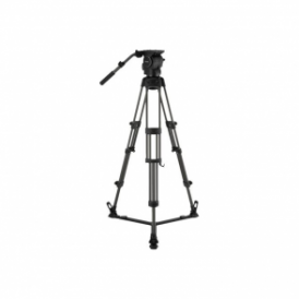 RSP-750 Professional Aluminum Tripod System with Floor-level Spreader for ENG Setups